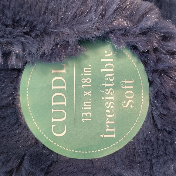 Baby Laundry Luxurious Minky Blanket Blue Steel 13 X 18 - Picture 2 of 5